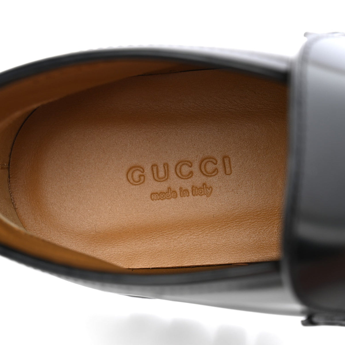 Gucci Cordovan Lux Calfskin Women's Horsebit Platform Ankle Boots 38.5 Black
