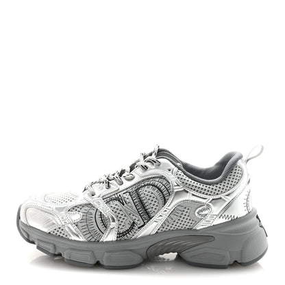 Christian Dior Technical Mesh Women's Dior Chrono Sneakers 38 Silver