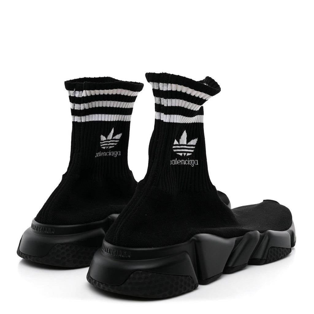 Balenciaga Neoprene Knit Men's X Adidas Speed 3.0 Sneakers 44 Black