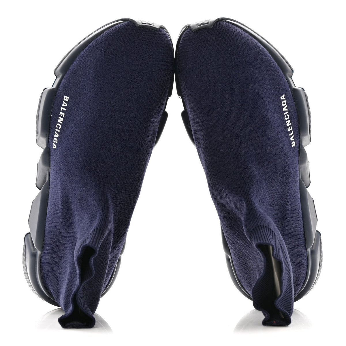 Balenciaga Neoprene Knit Men's Speed Sneakers 42 Bleu Marine