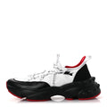 Christian Louboutin Calfskin Neoprene Men's Trailnrun Sneakers 43.5 Black White