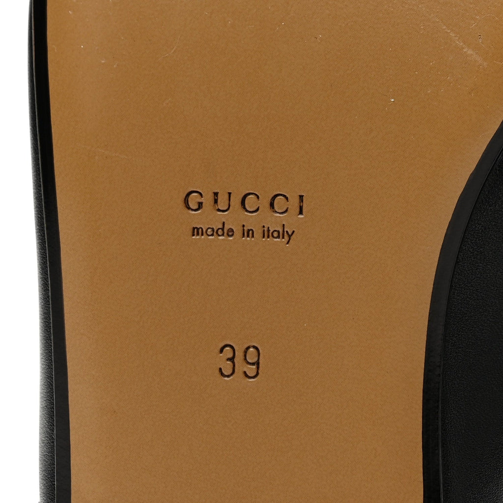 Gucci Calfskin Women's Princetown Slippers 39 Black