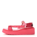 Chanel Lambskin CC Women's Platform Sandals Pink