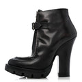 Spazzolato Buckle 120Mm Ankle Boots Black