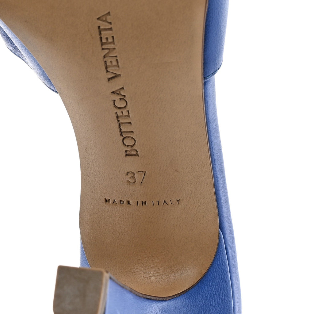 Bottega Veneta Lambskin Women's Stretch Mule Sandals 37 Aquarium