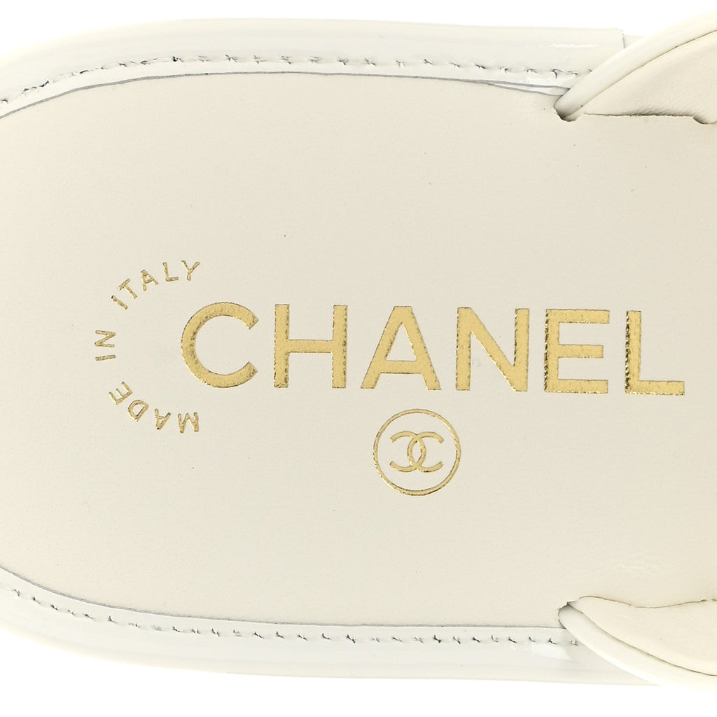 Chanel Patent Calfskin Camellia Women's Shoes