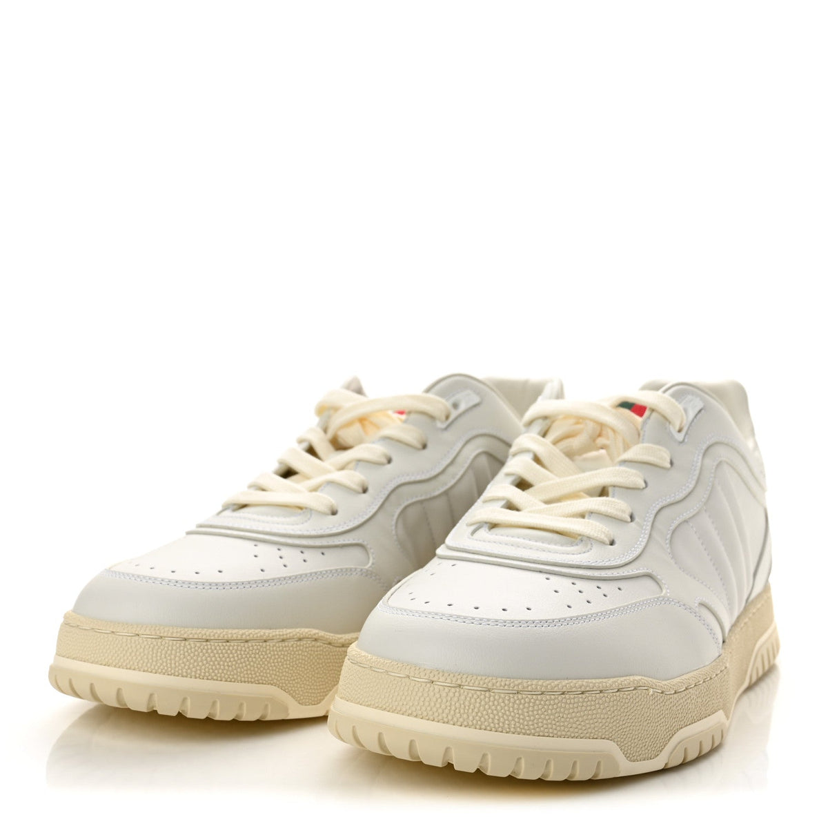 Gucci Calfskin Re-Web Men's Sneakers White