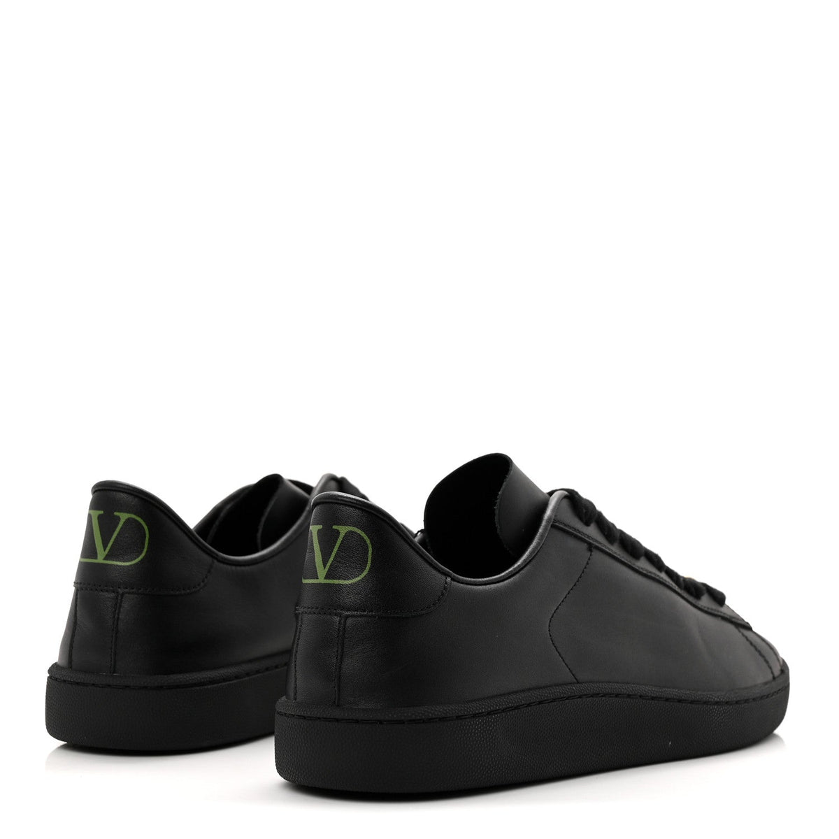 Valentino Garavani Calfskin Men's Royco Sneakers 40 Black