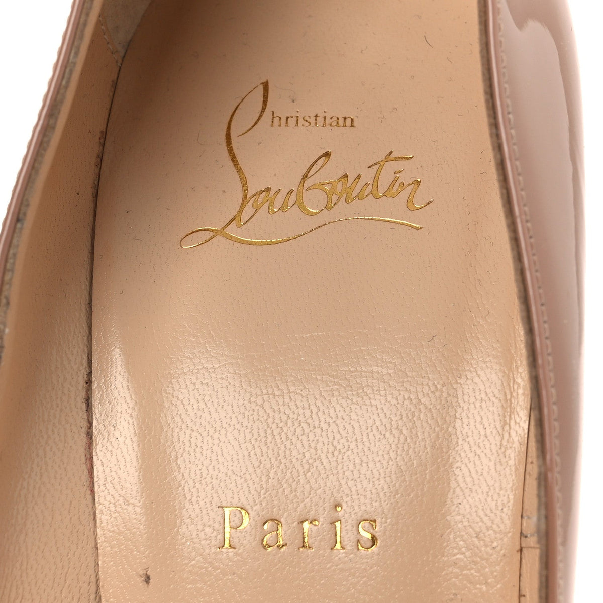 Christian Louboutin Patent Women's So Kate 120 Pumps 41.5 Nude