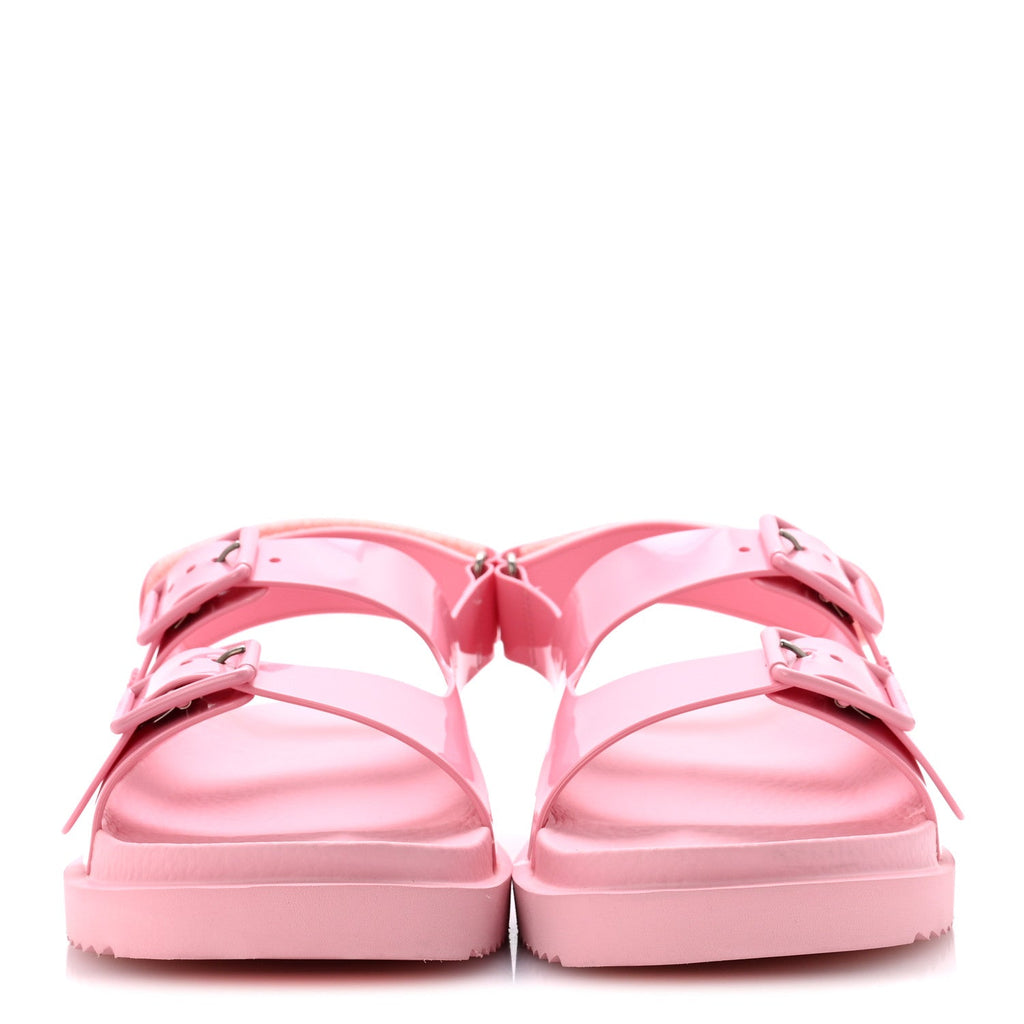 Gucci Rubber Women's Isla Double G Dad Sandals 42 Wild Rose