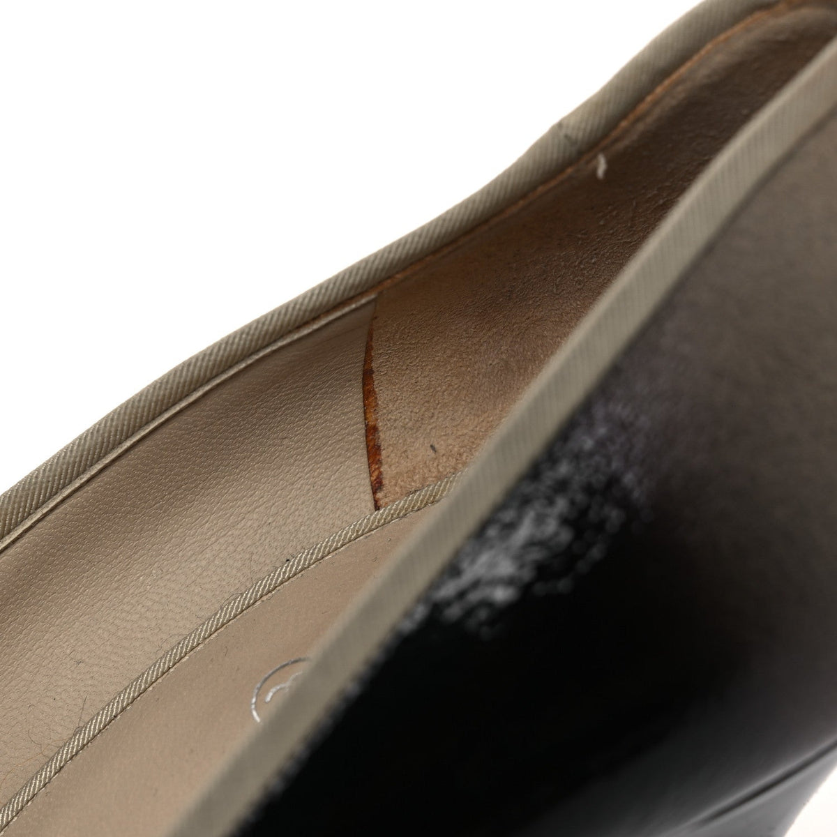 Chanel Patent Ombre Women's Pumps 40 Beige Black