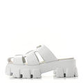 Prada Foam Rubber Women's Monolith Cage Sandals 38 White