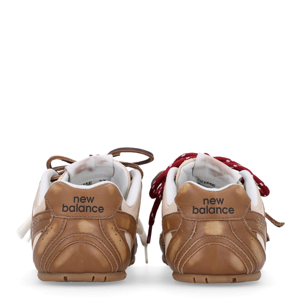 Miu Miu x New Balance Calfskin Women's 530 SL Sneakers 37 Cinnamon Travertine Gray