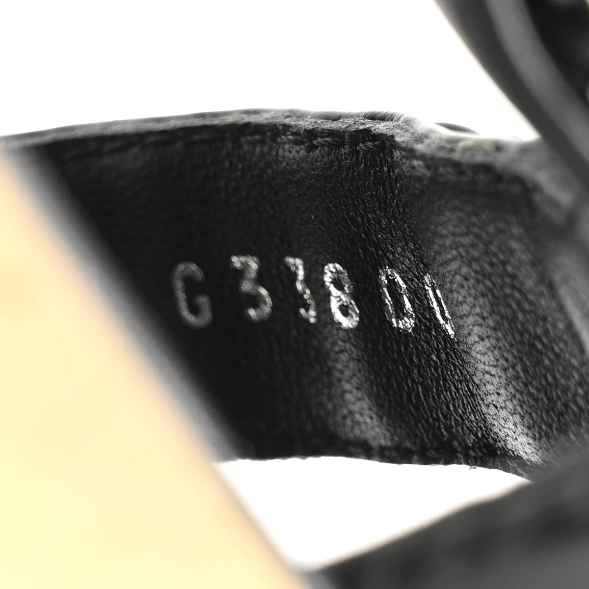 Chanel Laminated Goatskin Women's Chain Sandals 35 Black