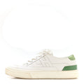 Crocodile Calfskin Deep Sneakers White Vert Jade