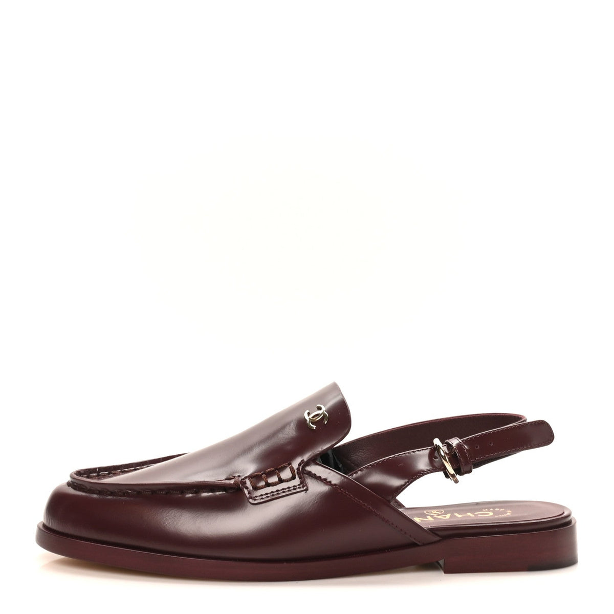 Chanel Shiny Calfskin Slingback CC Women's Loafers