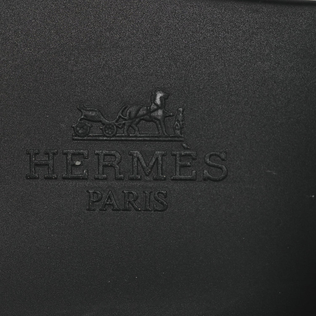 Hermes Rubber Women's Egerie Sandals 36 Black
