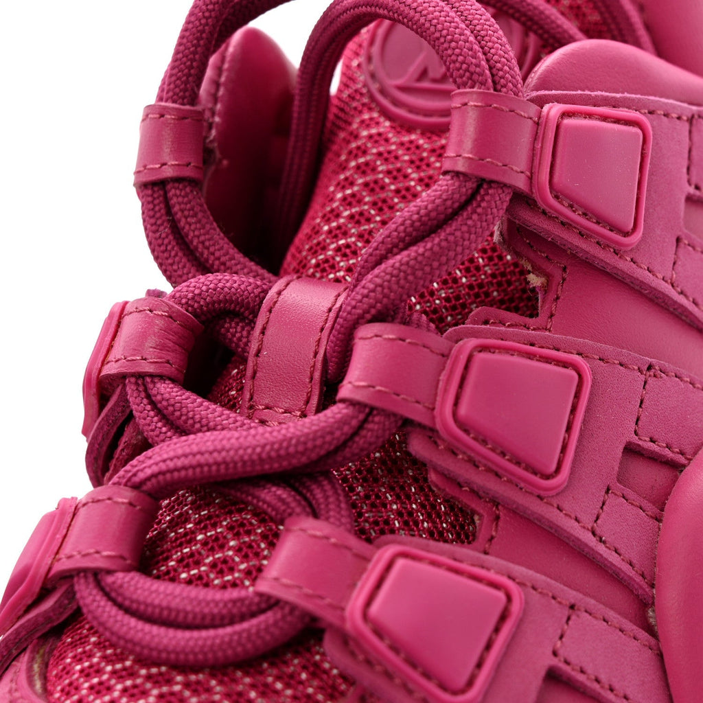Louis Vuitton Calfskin Technical Nylon Women's LV Archlight Sneakers 37 Rose Pop