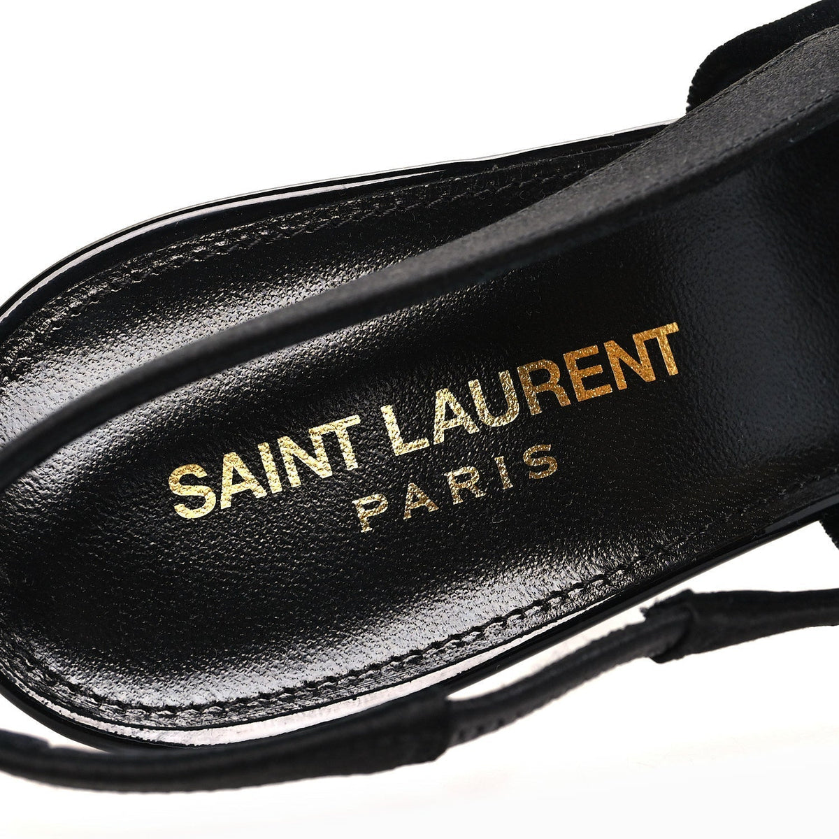 Saint Laurent Velvet Women's Victoire 115 Slingback Pumps 38.5 Black