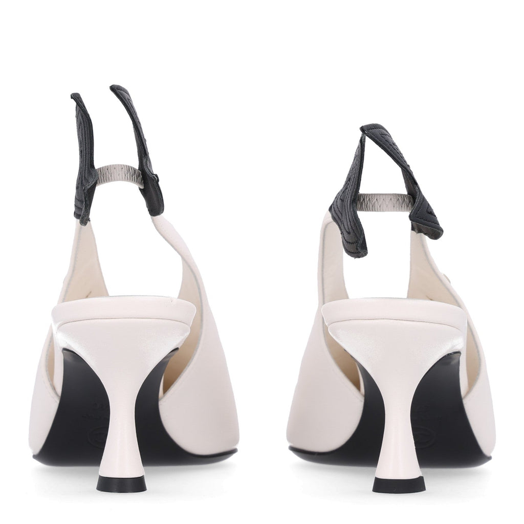 Chanel Lambskin Cap Toe Women's Slingback Pumps