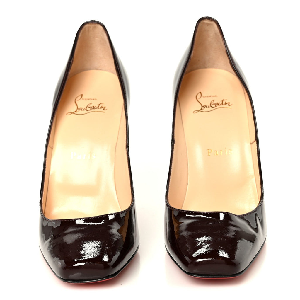 Christian Louboutin Patent Particule 100 Women's Pumps Plum