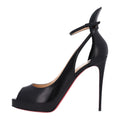 Christian Louboutin Kid Leather Women's Mascaralta 120 Pumps 41 Black