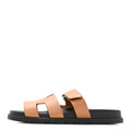 Hermes Calfskin Women's Chypre Sandals Naturel