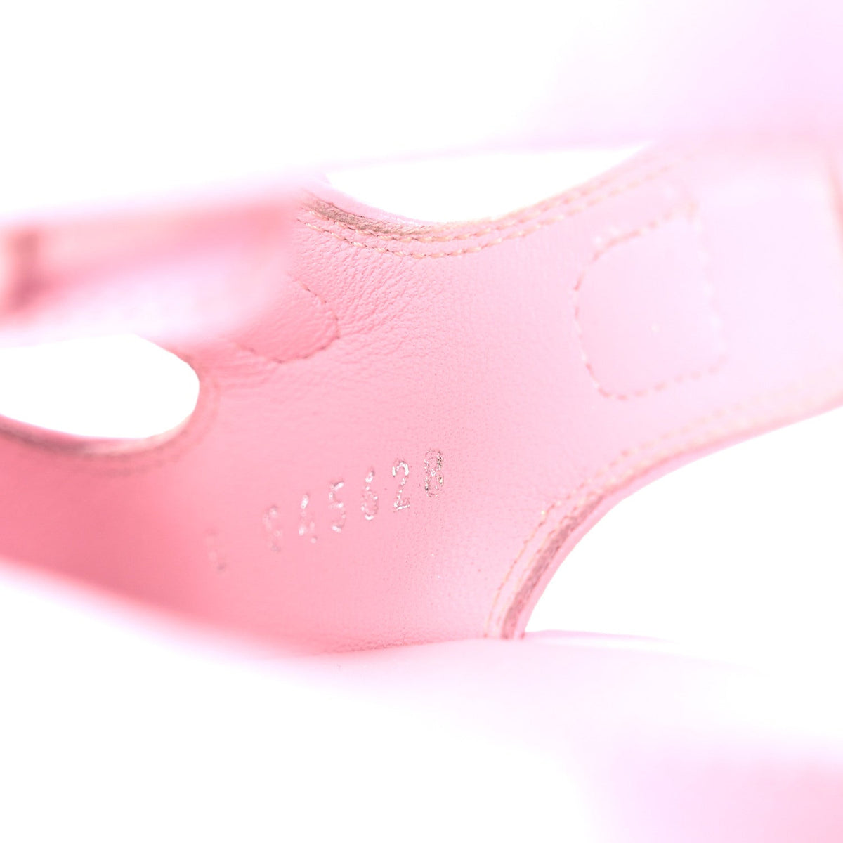 Chanel Lambskin Crystal Women's CC Dad Sandals 35.5 Light Pink