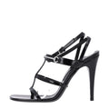 Gucci Nappa Women's Regent Strappy Horsebit Sandals 39.5 Black