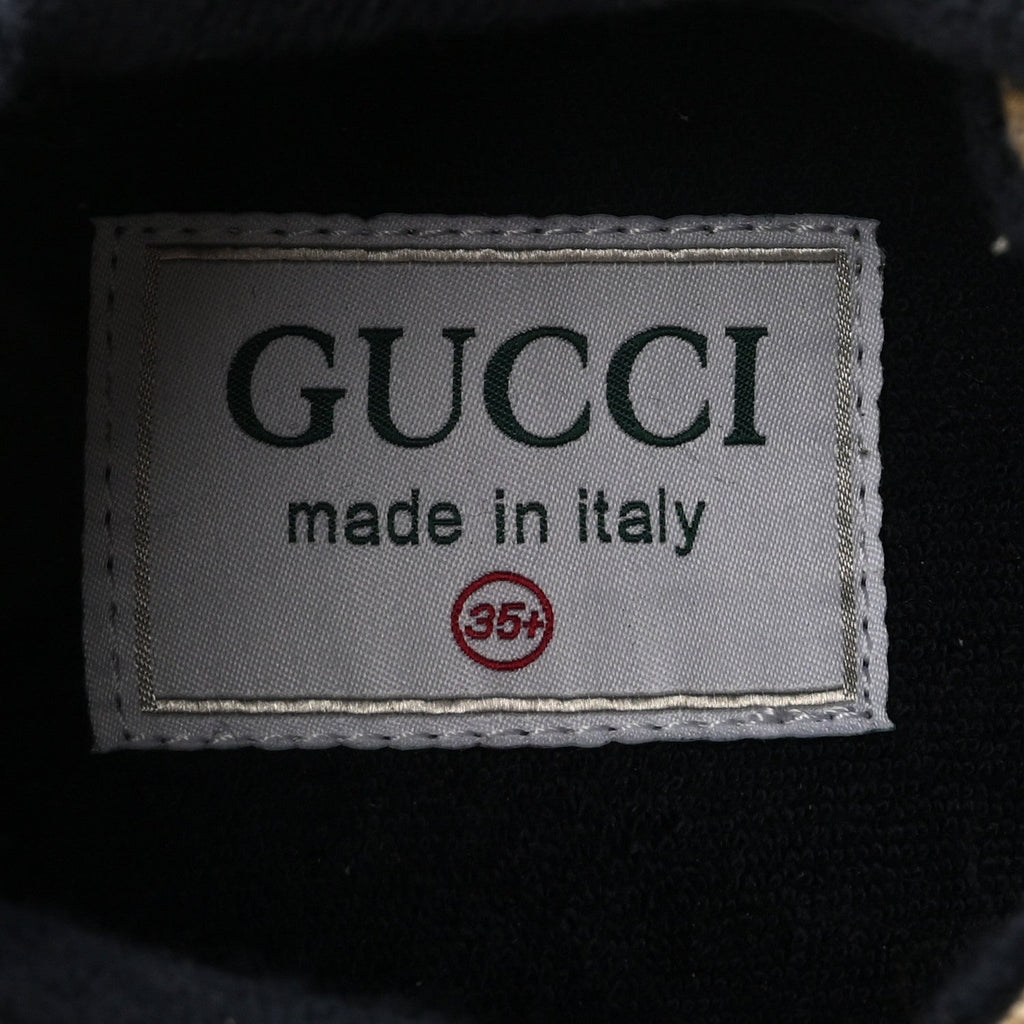 Gucci GG Supreme Monogram Women's Rhyton Sneakers 35.5 London Blue Beige Pale Pink