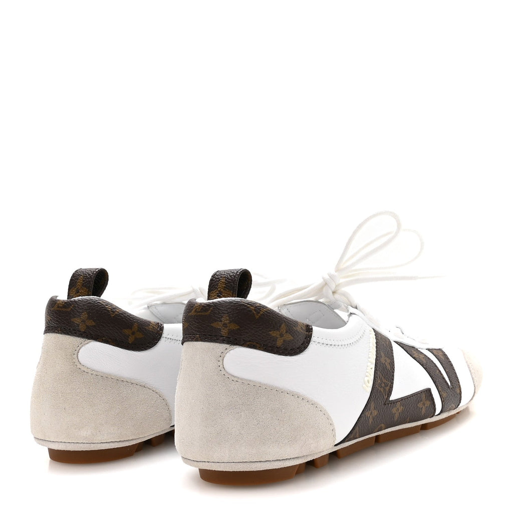 Louis Vuitton Monogram Calfskin Women's LV Sneakerina Sneakers 37 White