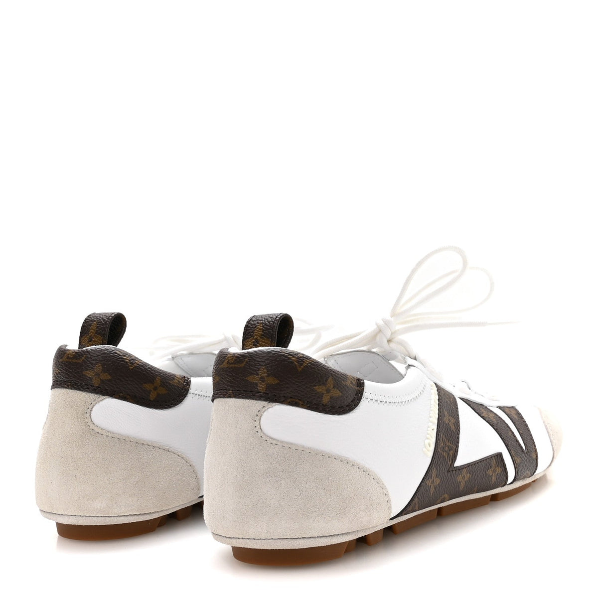 Louis Vuitton Monogram Calfskin Women's LV Sneakerina Sneakers 37 White