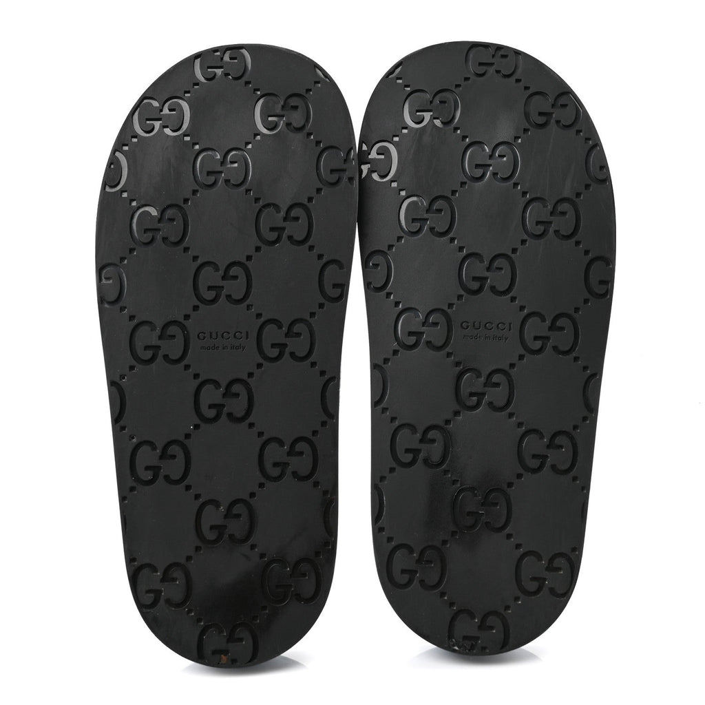 Gucci Denim GG Monogram Women's Granada Kid Horsebit Mules 35 Blue