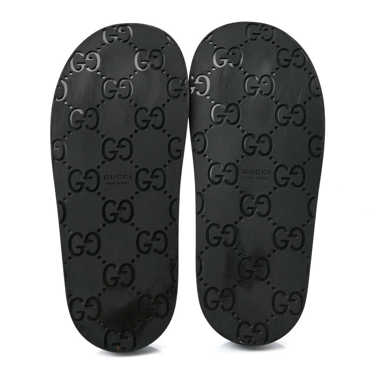 Gucci Denim GG Monogram Women's Granada Kid Horsebit Mules 35 Blue