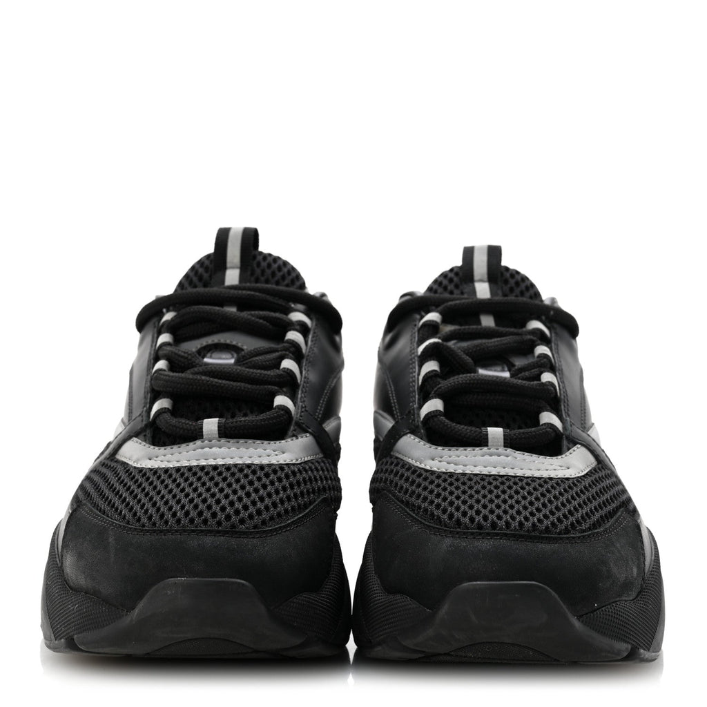 Christian Dior Technical Mesh Calfskin Men's B22 Sneakers 40 Black