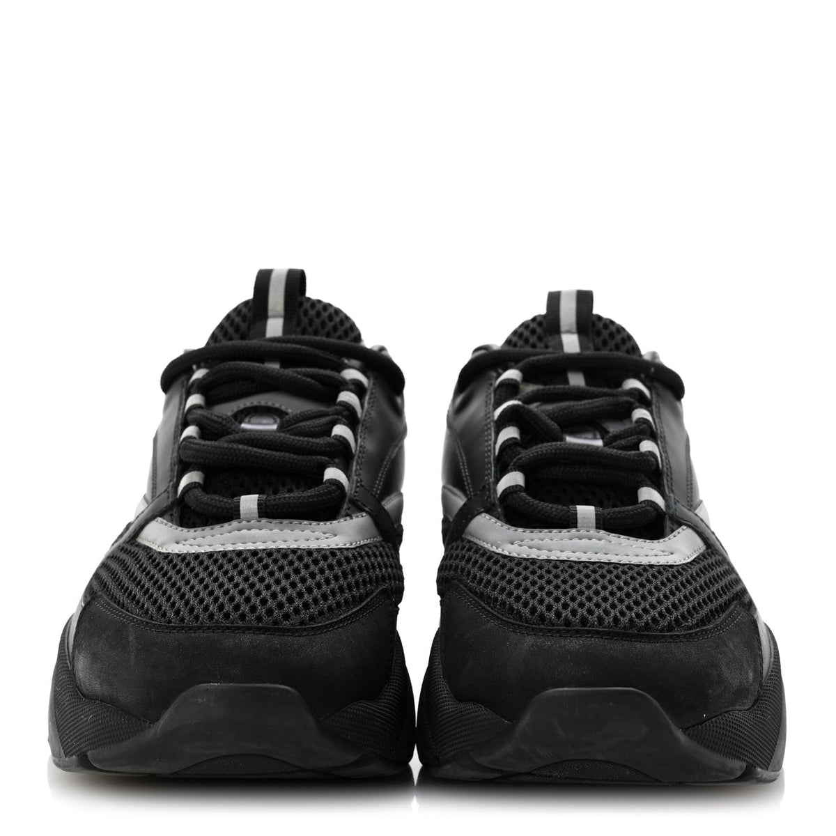 Christian Dior Technical Mesh Calfskin Men's B22 Sneakers 40 Black