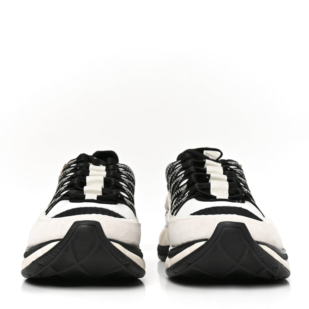 Chanel Fabric Suede Calfskin Women's Sneakers