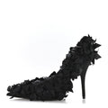 Balenciaga Satin Women's Marie A Bows All Over 110mm Pumps 35 Black