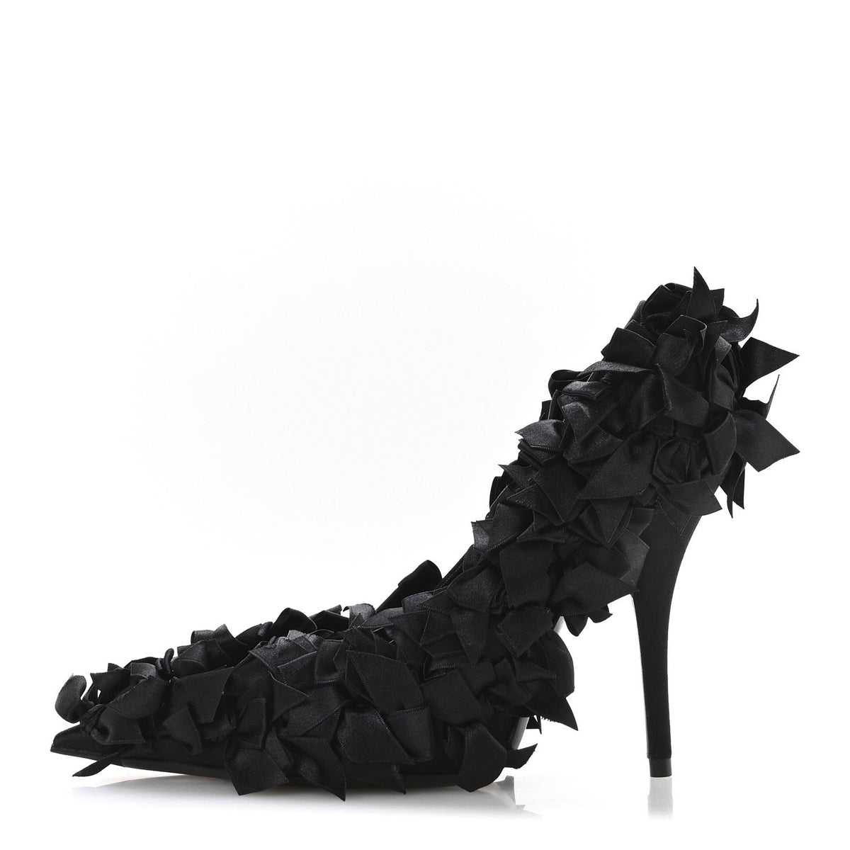 Balenciaga Satin Women's Marie A Bows All Over 110mm Pumps 35 Black