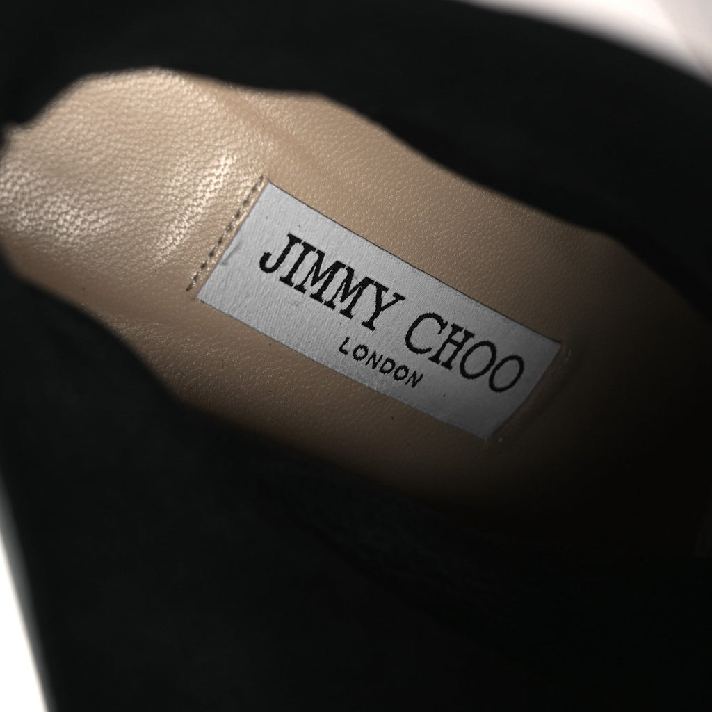 Jimmy Choo Nappa Calfskin Women's Cacia 85 Ankle Boots 38 Black