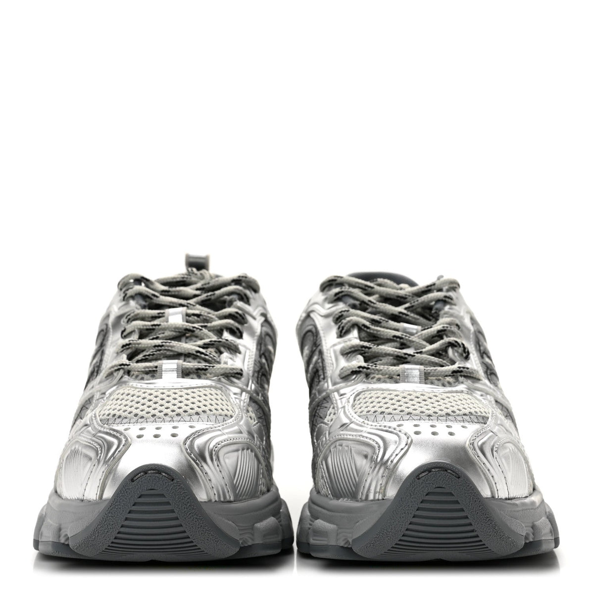 Christian Dior Technical Mesh Women's Chrono Sneakers 38.5 Silver