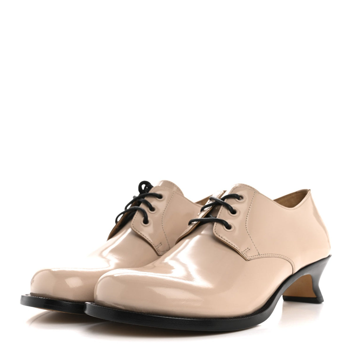 Loewe Brushed Calfskin Women's Campo Derby Loafers 40 Light Pink