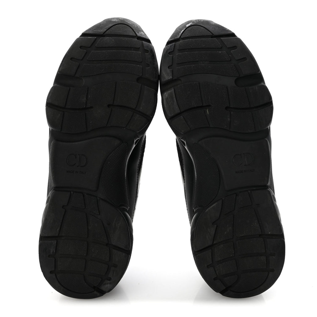 Christian Dior Technical Mesh Calfskin Men's B22 Sneakers 40 Black