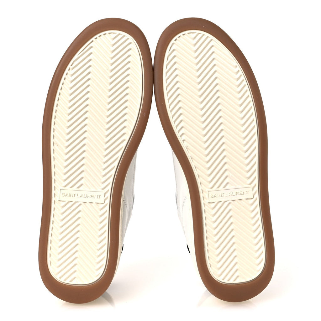 Saint Laurent Calfskin SL61 Low Top Sneakers 40 White