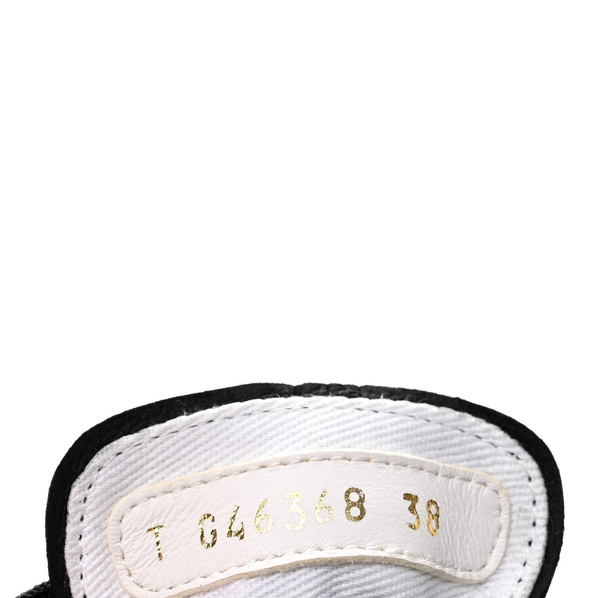 Chanel Lambskin Printed Logo Women's Sneakers 38 Black
