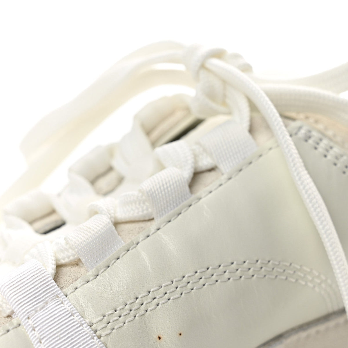Chanel Calfskin Suede CC Women's Sneakers 36.5 White Black