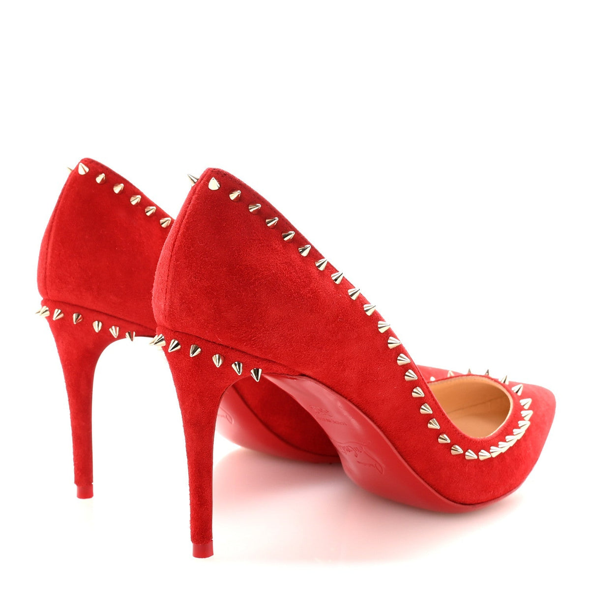 Christian Louboutin Suede Women's Anjalina 85 Pumps 35.5 Loubi