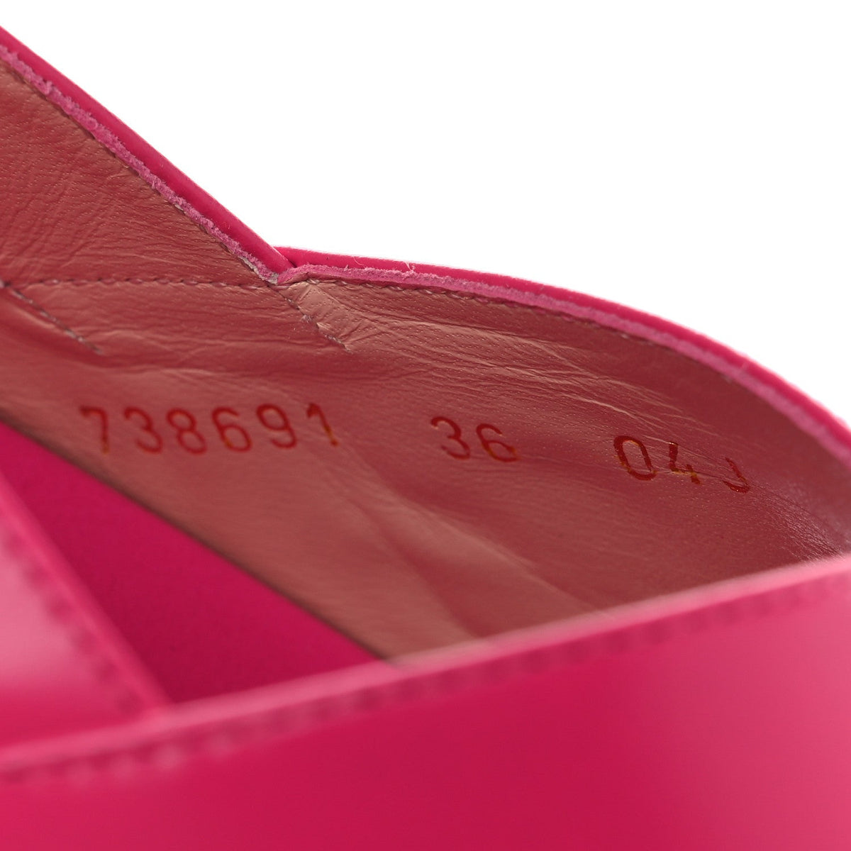 Gucci Calfskin Nappa Women's Elizabeth Charlotte Logo Slingback Sandals 36 Pink