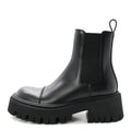 Balenciaga Smooth Calfskin Women's Tractor 20mm Chelsea Boots 35 Black