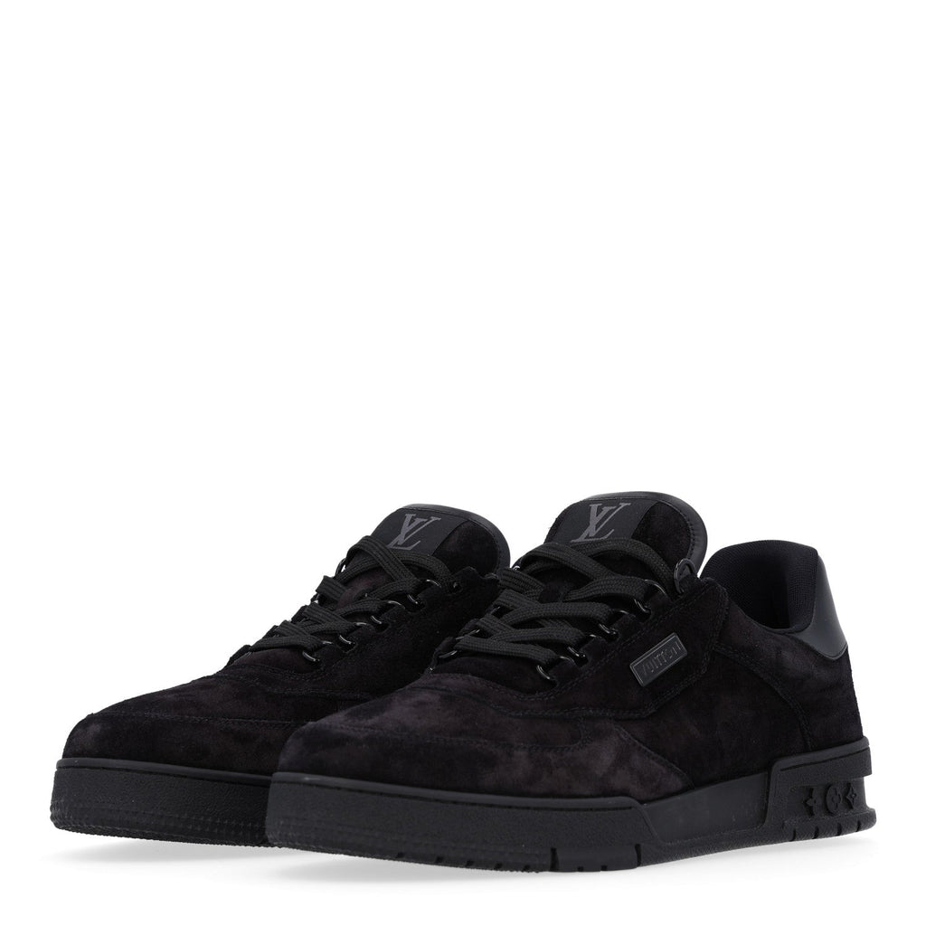 Louis Vuitton Suede Men's Uniform Sneakers 9.5 Black